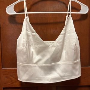 Abercrombie satin cropped cami